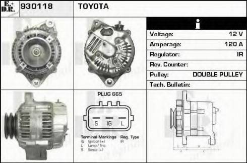 EDR 930118 - Генератор autocars.com.ua