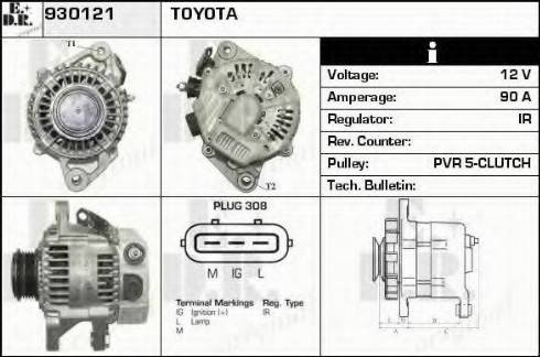 EDR 930121 - Генератор autocars.com.ua