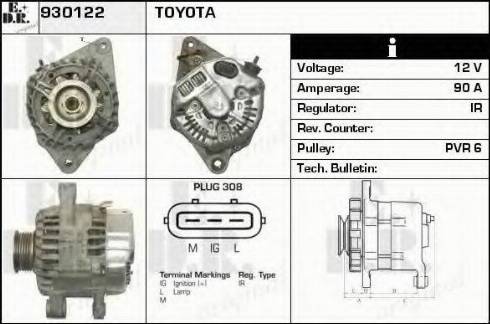 EDR 930122 - Генератор autocars.com.ua