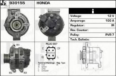 EDR 930155 - Генератор autocars.com.ua