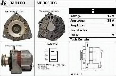 EDR 930160 - Генератор avtokuzovplus.com.ua