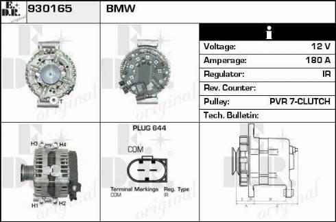 EDR 930165 - Генератор autocars.com.ua