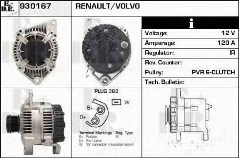 EDR 930167 - Генератор autocars.com.ua