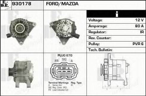 EDR 930178 - Генератор autocars.com.ua