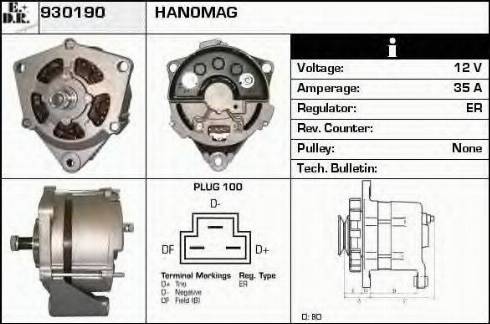 EDR 930190 - Генератор autocars.com.ua