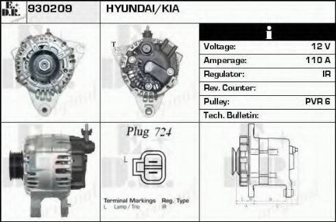 EDR 930209 - Генератор avtokuzovplus.com.ua