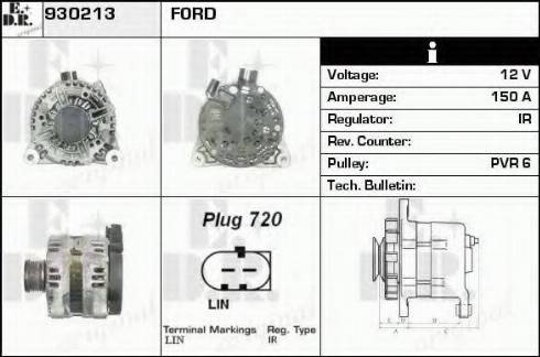 EDR 930213 - Генератор avtokuzovplus.com.ua