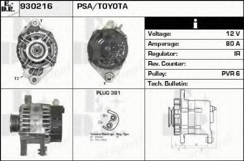 EDR 930216 - Генератор autocars.com.ua