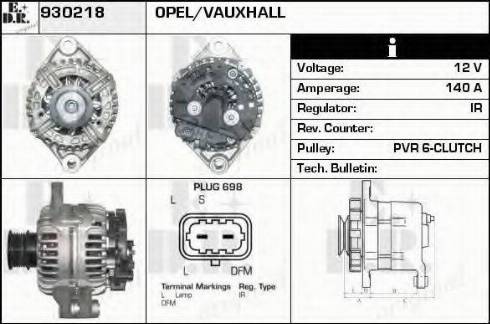 EDR 930218 - Генератор autocars.com.ua