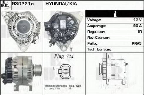 EDR 930221N - Генератор autocars.com.ua