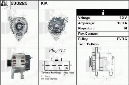 EDR 930223 - Генератор autocars.com.ua