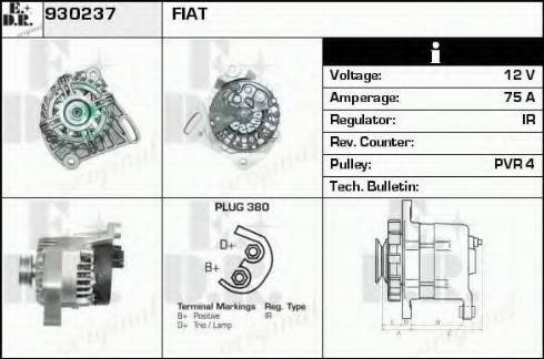 EDR 930237 - Генератор autocars.com.ua