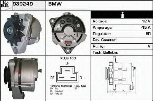 EDR 930240 - Генератор autocars.com.ua