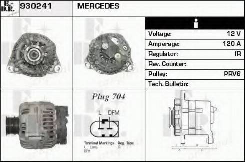 EDR 930241 - Генератор autocars.com.ua