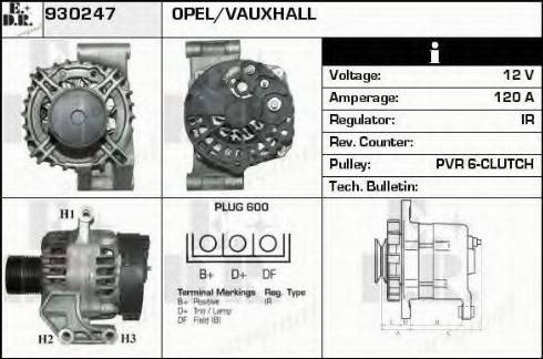 EDR 930247 - Генератор avtokuzovplus.com.ua