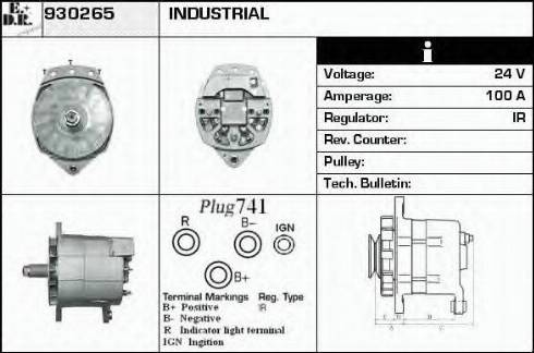 EDR 930265 - Генератор autocars.com.ua