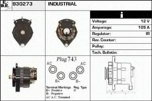 EDR 930273 - Генератор autocars.com.ua