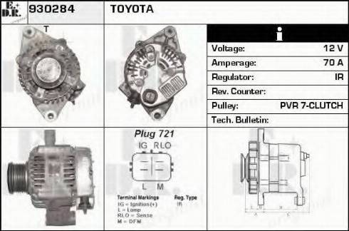 EDR 930284 - Генератор autocars.com.ua