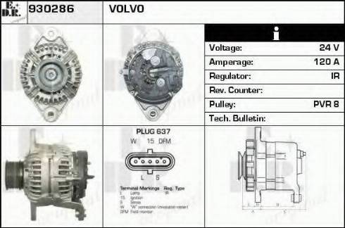 EDR 930286 - Генератор autocars.com.ua