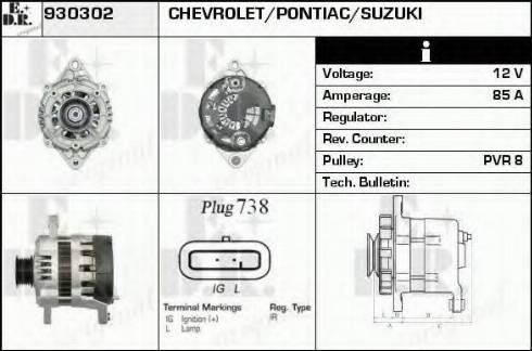 EDR 930302 - Генератор avtokuzovplus.com.ua