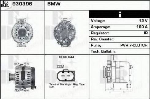 EDR 930306 - Генератор autocars.com.ua