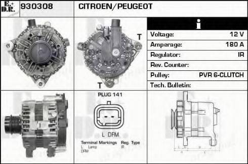 EDR 930308 - Генератор avtokuzovplus.com.ua