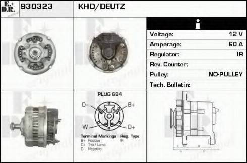 EDR 930323 - Генератор avtokuzovplus.com.ua