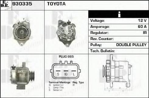 EDR 930335 - Генератор autocars.com.ua