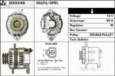 EDR 930349 - Генератор autocars.com.ua