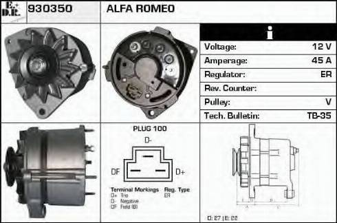 EDR 930350 - Генератор autocars.com.ua