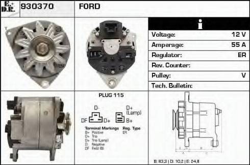 EDR 930370 - Генератор autocars.com.ua