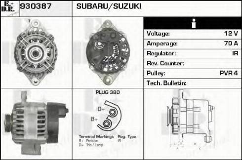 EDR 930387 - Генератор autocars.com.ua