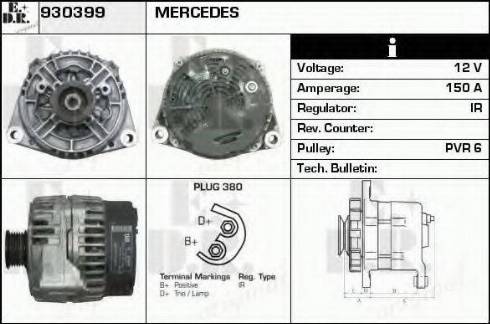 EDR 930399 - Генератор autocars.com.ua