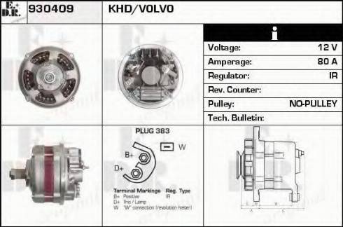 EDR 930409 - Генератор autocars.com.ua