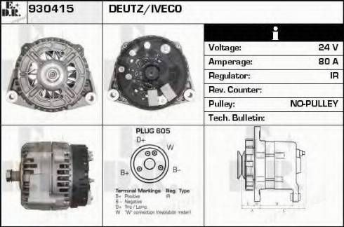 EDR 930415 - Генератор autocars.com.ua