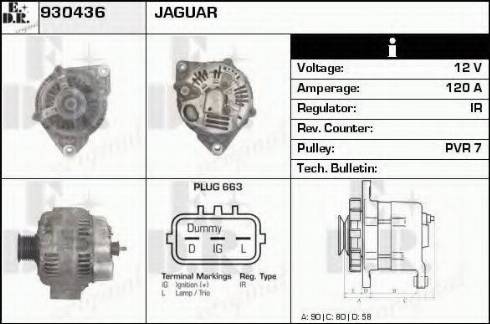 EDR 930436 - Генератор autocars.com.ua