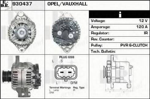 EDR 930437 - Генератор autocars.com.ua