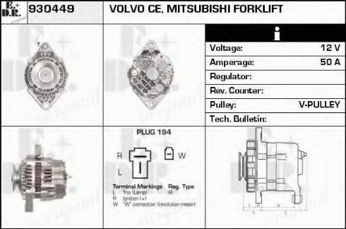 EDR 930449 - Генератор avtokuzovplus.com.ua