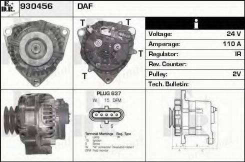 EDR 930456 - Генератор autocars.com.ua