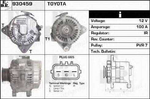 EDR 930459 - Генератор autocars.com.ua