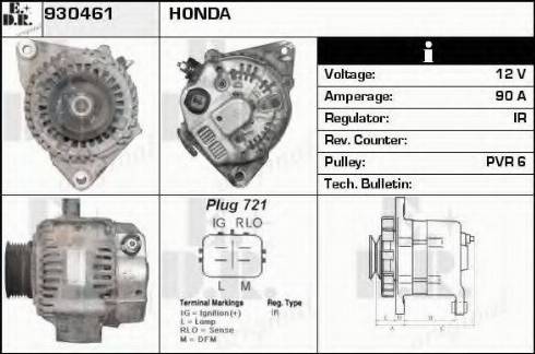 EDR 930461 - Генератор autocars.com.ua