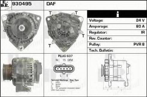 EDR 930495 - Генератор autocars.com.ua