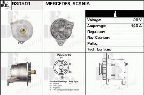 EDR 930501 - Генератор autocars.com.ua