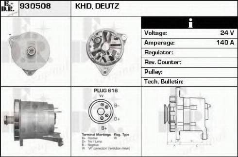 EDR 930508 - Генератор autocars.com.ua