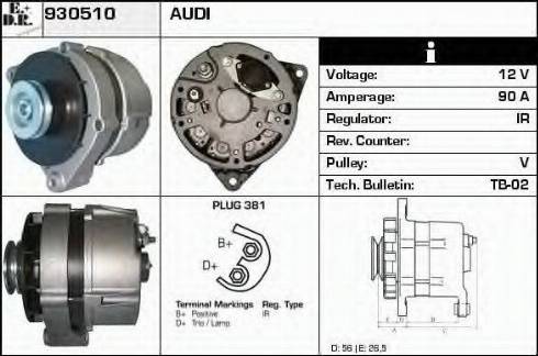 EDR 930510 - Генератор avtokuzovplus.com.ua