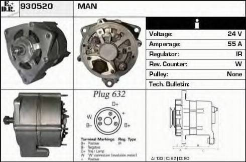 EDR 930520 - Генератор autocars.com.ua