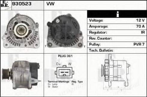 EDR 930523 - Генератор avtokuzovplus.com.ua