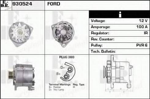 EDR 930524 - Генератор autocars.com.ua