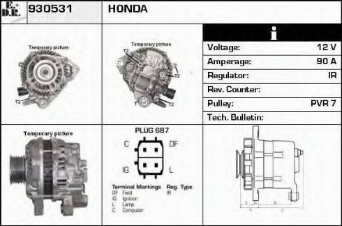 EDR 930531 - Генератор autocars.com.ua