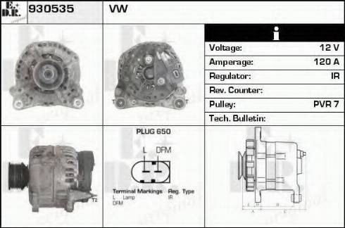 EDR 930535 - Генератор autocars.com.ua